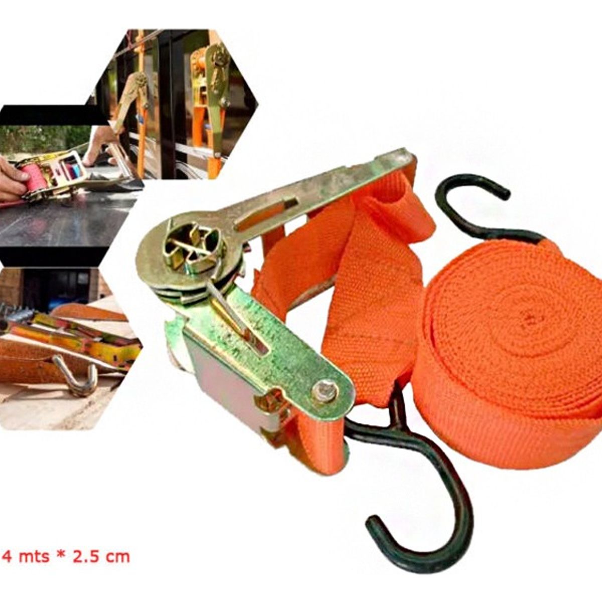 GENERICO - X4 Eslinga Linga De Amarre 4mts Cu