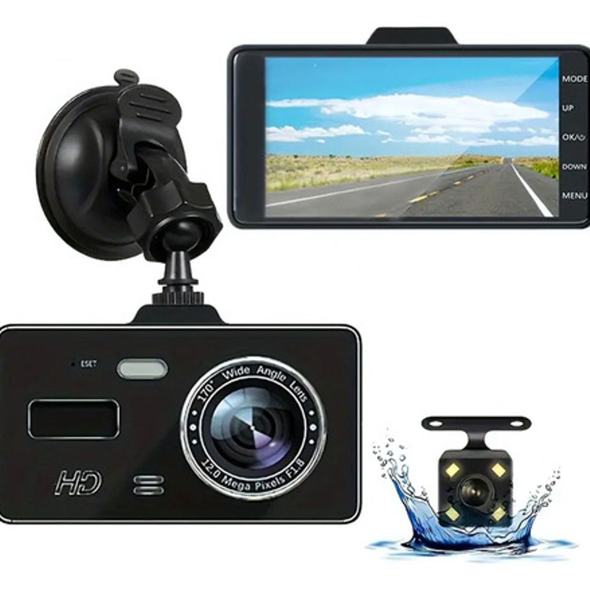 GENERICO - Camara Tactil Hd Seguridad Automovil  Full Hd