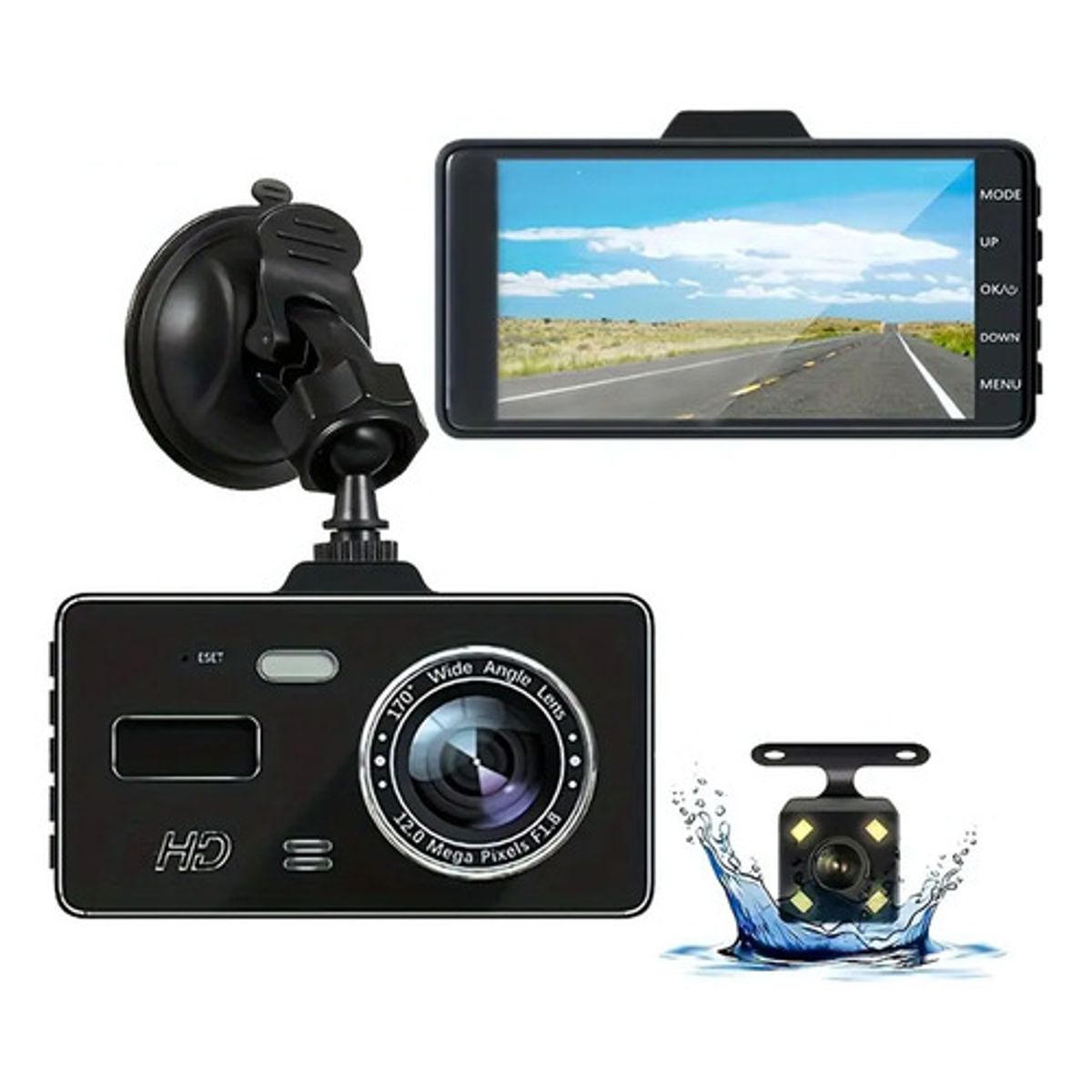 GENERICO - Camara Tactil Hd Seguridad Automovil  Full Hd