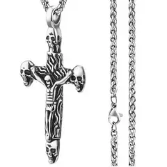 GENERICO - Collar Cruz Cristo 4 Hombre Mujer Moda
