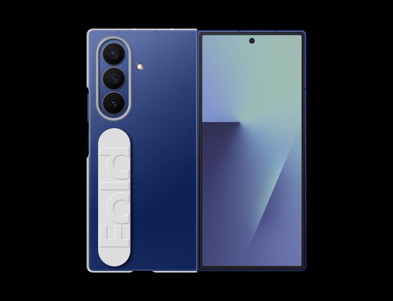 Carcasa transparente Galaxy Z Fold7 con agarre Transparente