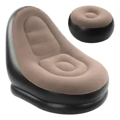 GENERICO - Sofá Tumbona Silla Inflable Reposa Pies Puff