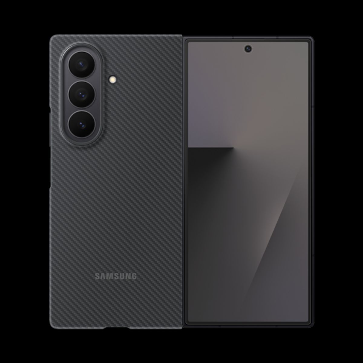 SAMSUNG - Carcasa Carbono Galaxy Z Fold7 Negro