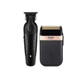 KEMEI - Combo Patillera Trimmer 2299 + Shever 2024