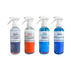 GENERICO - Kit Renovador Goma + Tablero + Limpia Vidrio + Aromatizante