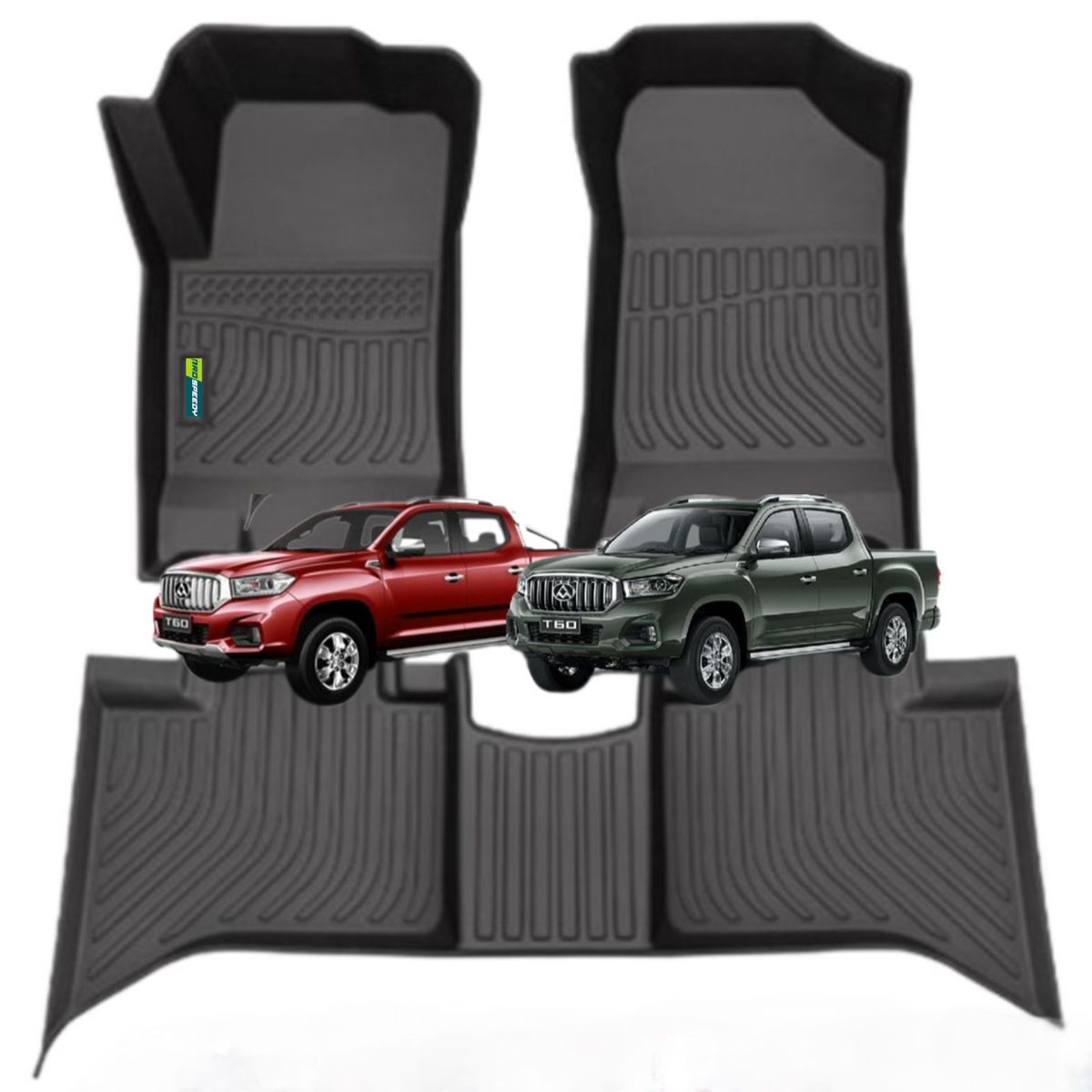 GENERICO - PISOS CALCE PERFECTO PROSPEEDY MAXUS T60 T90 3PIEZAS