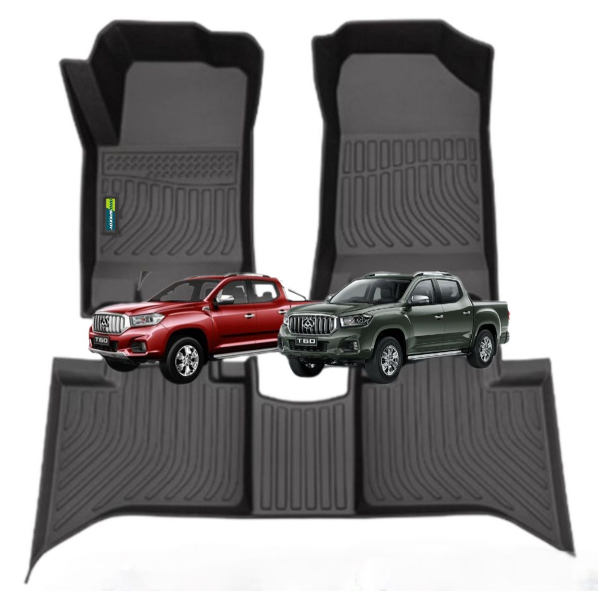 GENERICO - PISOS CALCE PERFECTO PROSPEEDY MAXUS T60 T90 3PIEZAS