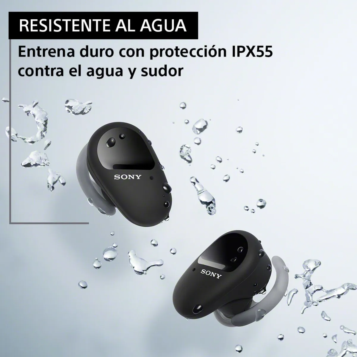 SONY - Audífonos Deportivos Bluetooth Noise Cancelling Wf-Sp800N Negro