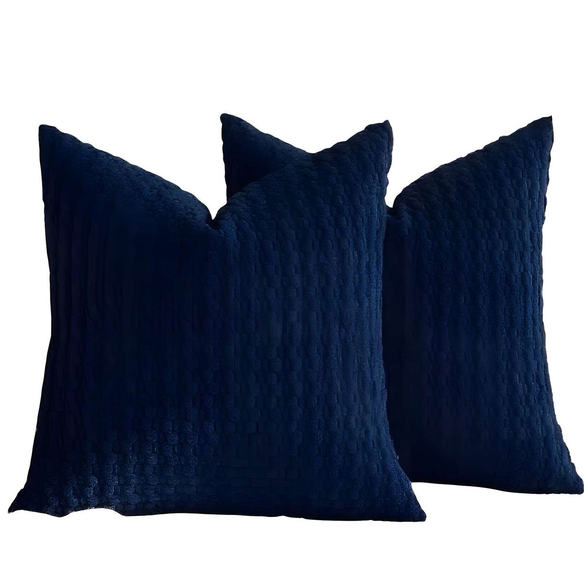 GENERICO - PACK DE 2 FUNDAS DE COJINES DISEÑO DE MAIZ 45CM X 45 CM AZUL