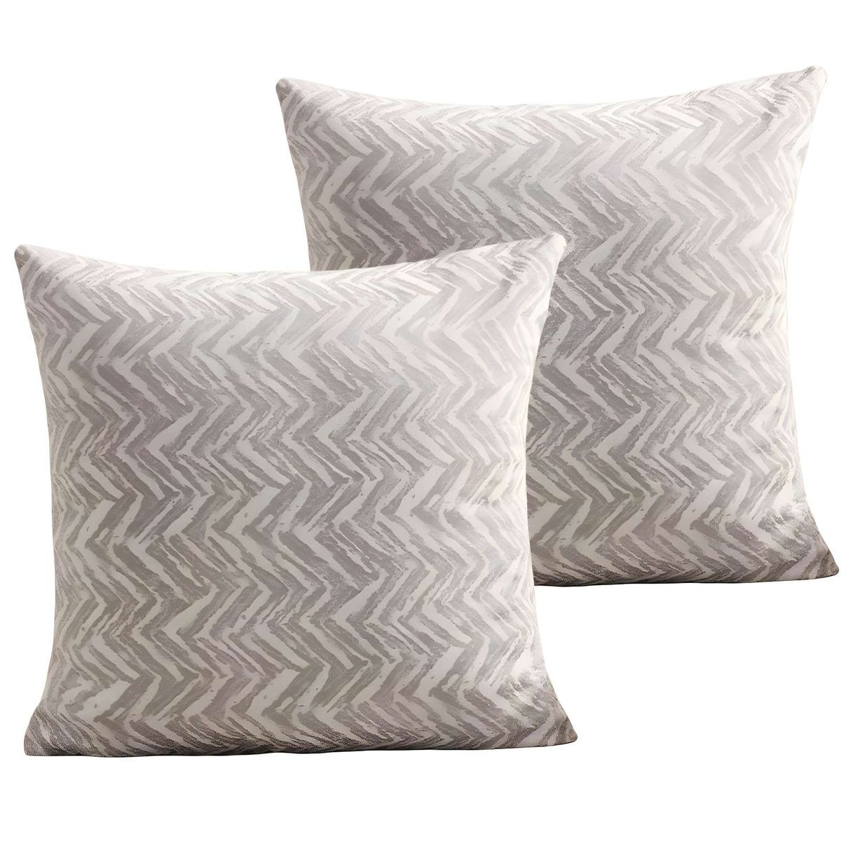 GENERICO - PACK DE 2 FUNDAS DE COJINES DISEÑO MAILLARD 45CM X 45 CM GRIS