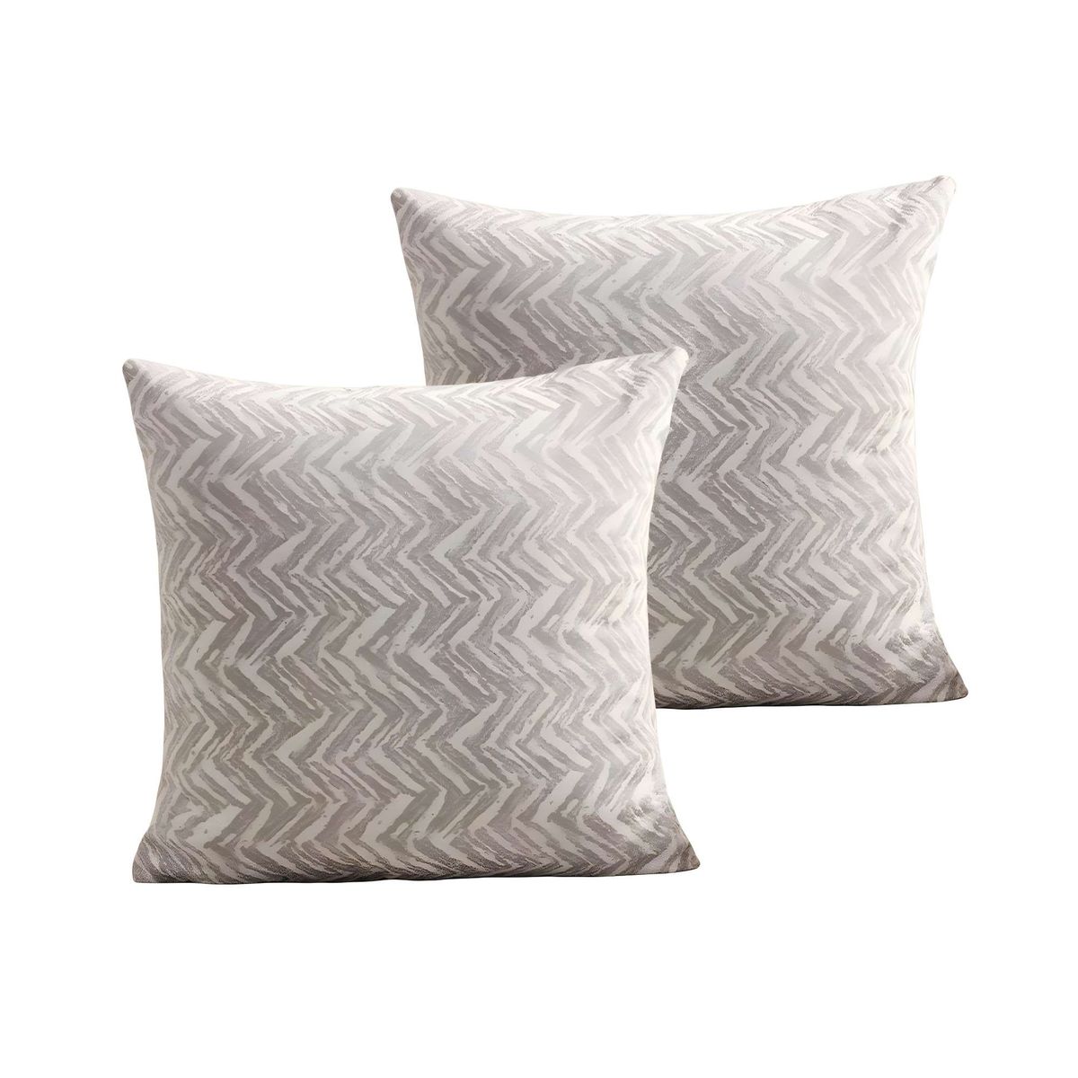 GENERICO - PACK DE 2 FUNDAS DE COJINES DISEÑO MAILLARD 45CM X 45 CM GRIS