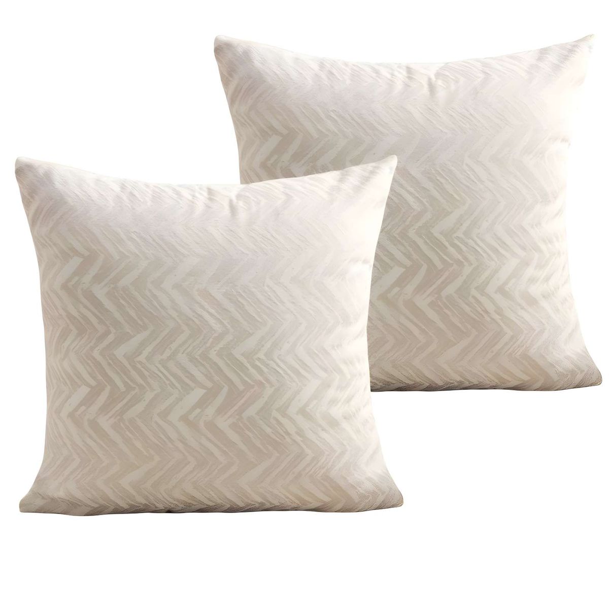 GENERICO - PACK DE 2 FUNDAS DE COJINES DISEÑO MAILLARD 45CM X 45 CM BEIGE