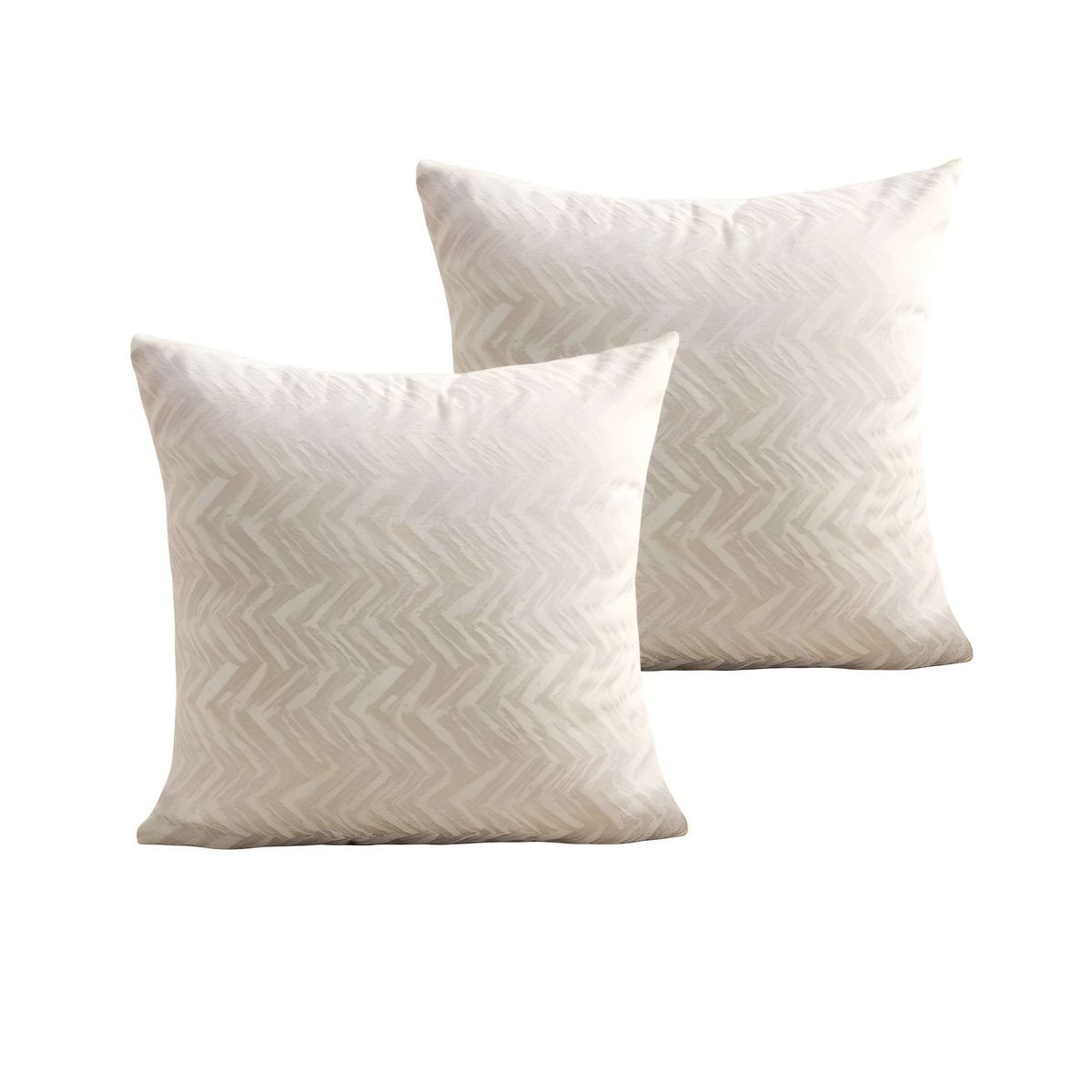 GENERICO - PACK DE 2 FUNDAS DE COJINES DISEÑO MAILLARD 45CM X 45 CM BEIGE