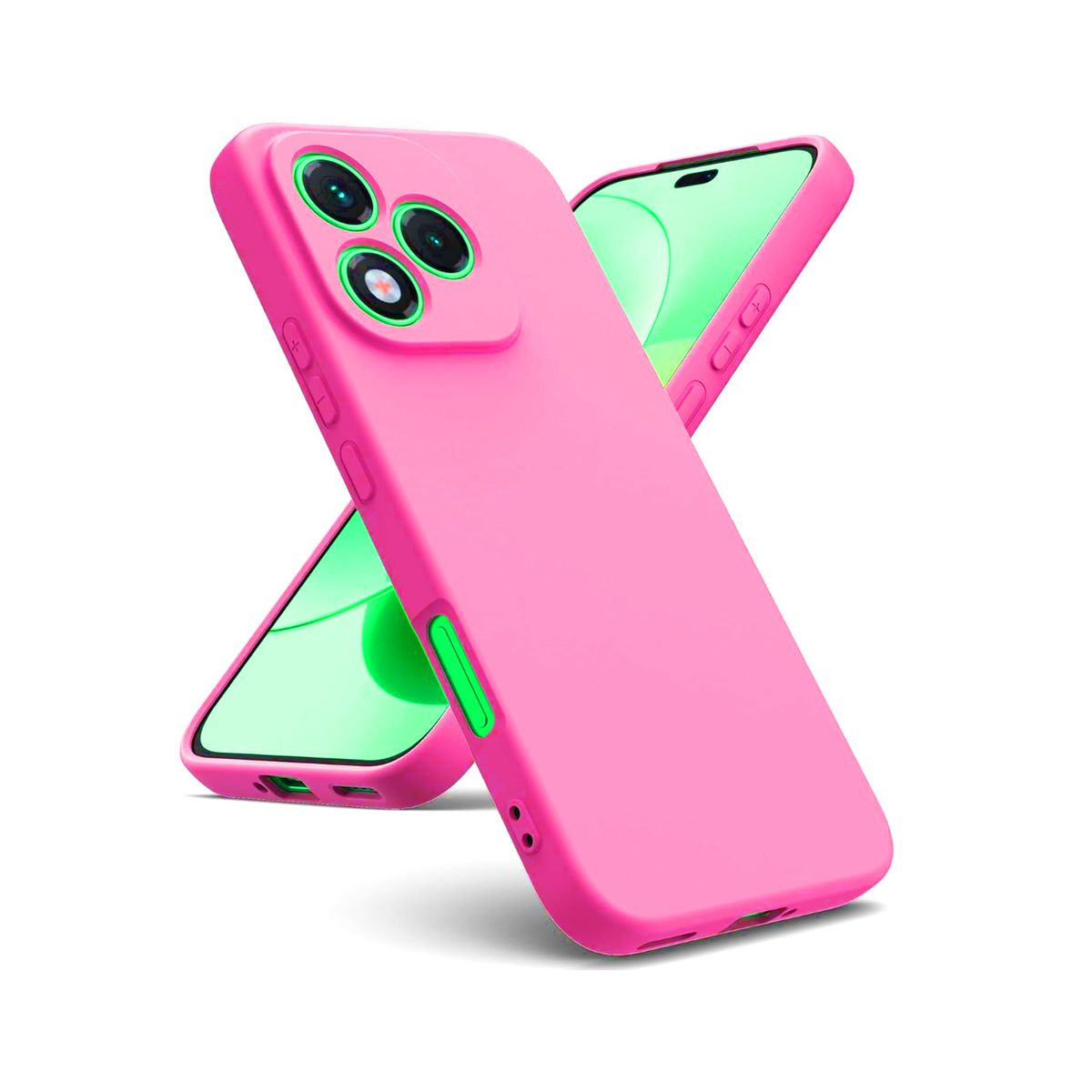 JOIGO - Carcasa Funda Para Honor 400 Lite Goma Fucsia