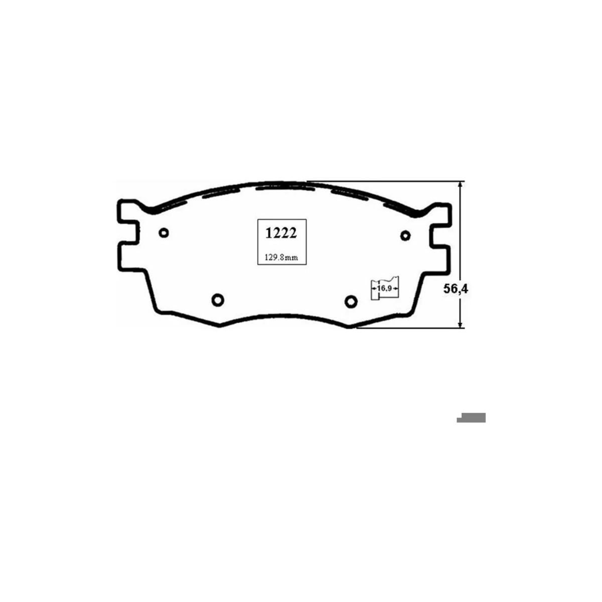 BESTE - Pastillas de freno delantera PP1222 Kia Rio 2008 - 2012