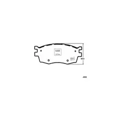 BESTE - Pastillas de freno delantera PP1222 Kia Rio 2008 - 2012