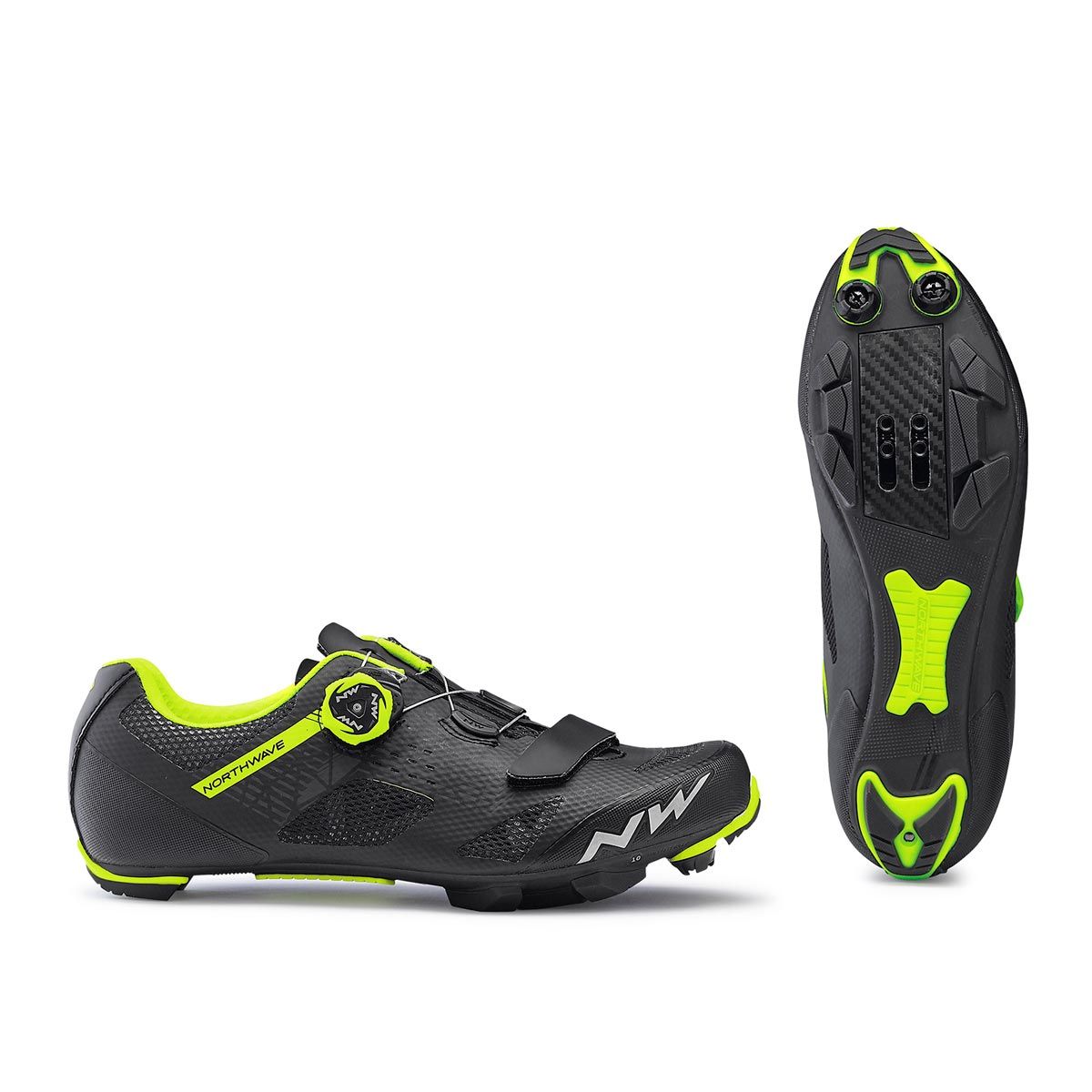 360 - Zapatillas Ciclismo Mtb Northwave® Razer Performance Blackyellow