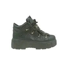 HERIEL - Zapatilla Negra Plataforma Mujer
