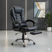 Silla Rey black reclinable con fusion masajeador