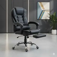 GENERICO - Silla Rey black reclinable con fusion masajeador