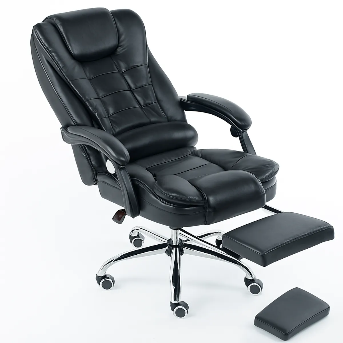 GENERICO - Silla Rey black reclinable con fusion masajeador
