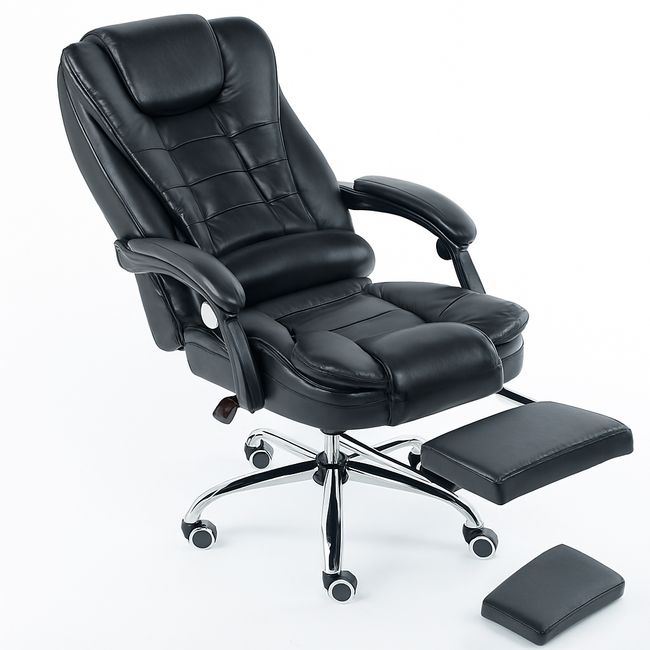 GENERICO - Silla Rey black reclinable con fusion masajeador