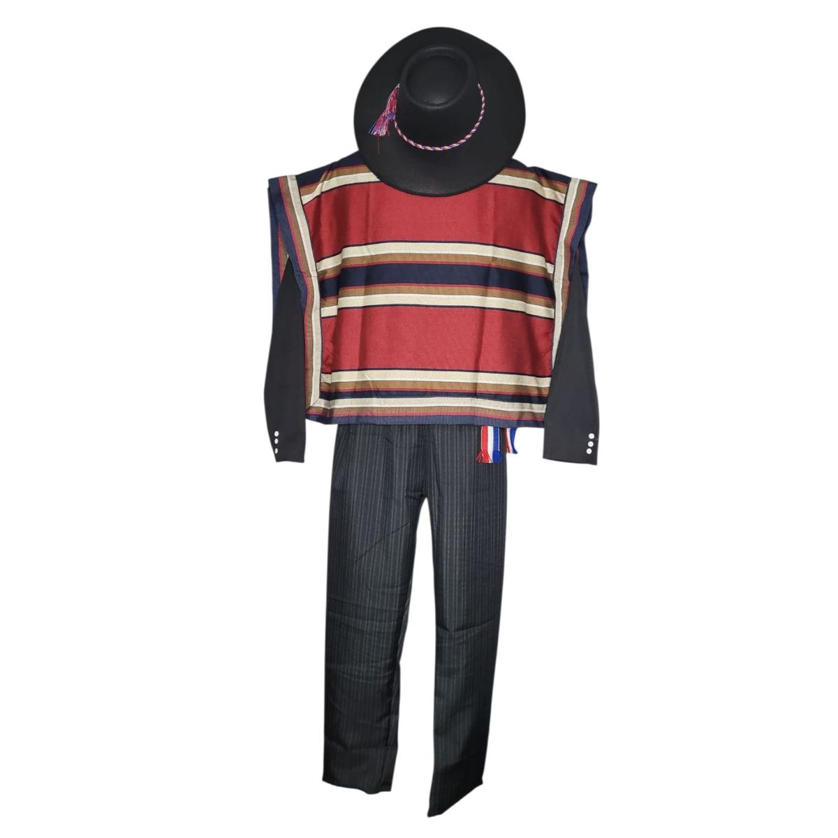 MORLAN - Traje Tipico Vestimenta Huaso M y L Fiestas Patrias Chile Poncho