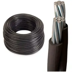 GENERICO - Cable De Aluminio Preensamblado 2x25mm Aislados 100mts