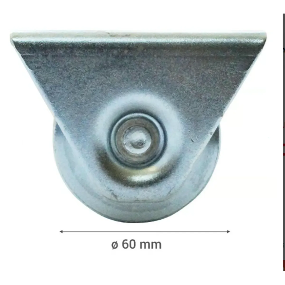 GENERICO - RUEDA CORREDERA PORTON 60MM X 58 CBASE DIMAR