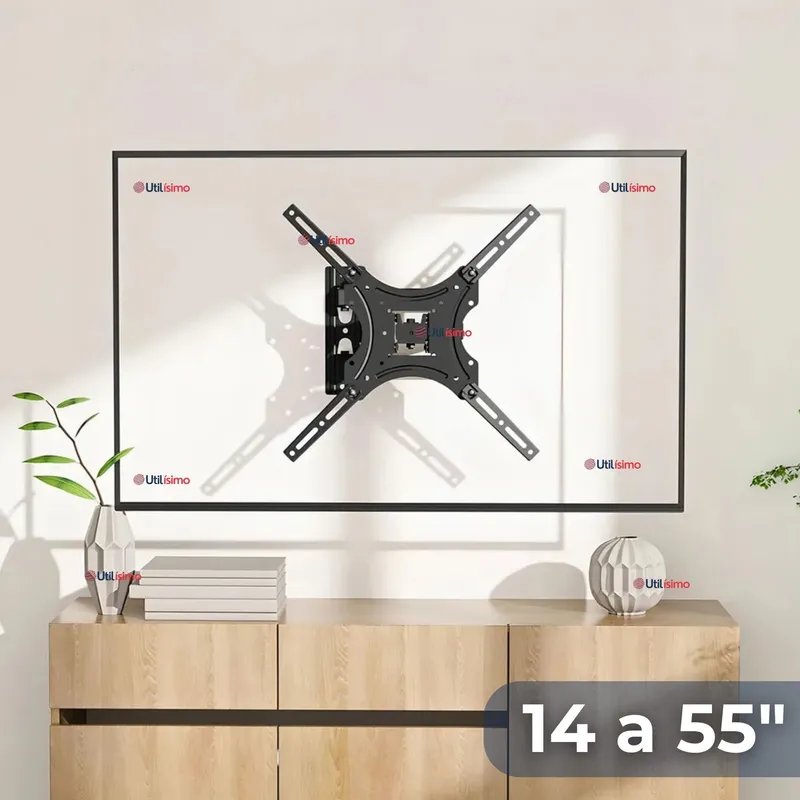 LINE - Soporte TV Pared Con Brazo 50Kg 14 a 55 Pulgadas