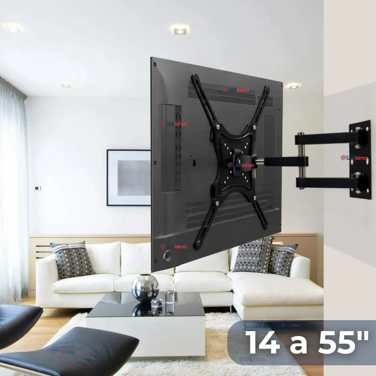 LINE - Soporte TV Pared Con Brazo 50Kg 14 a 55 Pulgadas