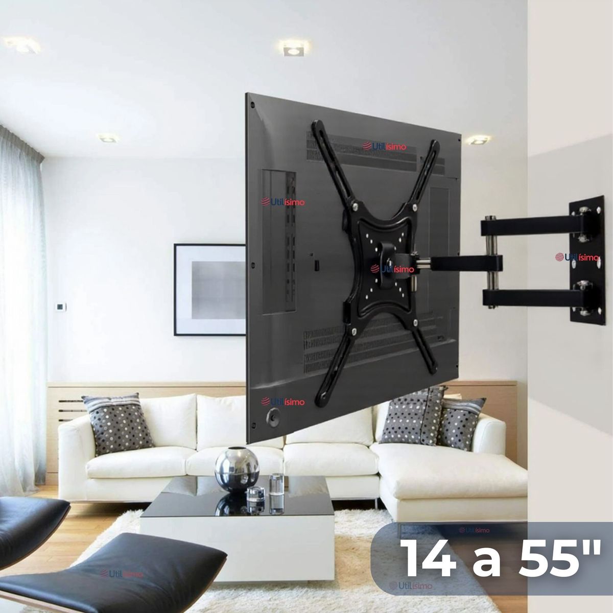 LINE - Soporte TV Pared Con Brazo 50Kg 14 a 55 Pulgadas