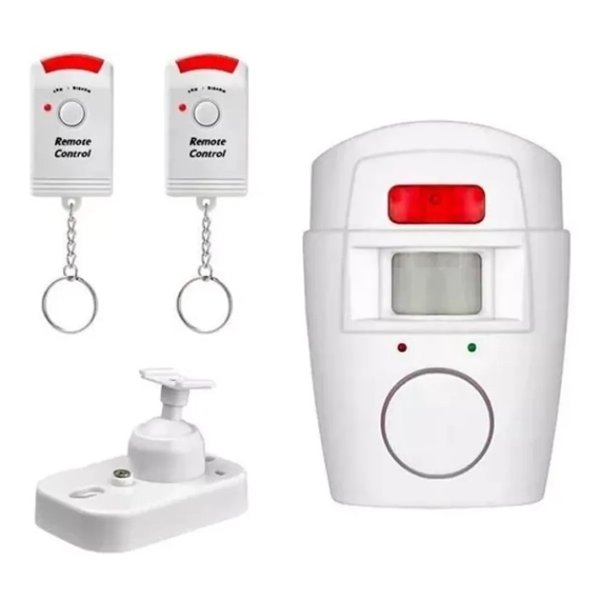 GENERICO - Alarma Sirena Con Sensor 2 Controles Color Blanco