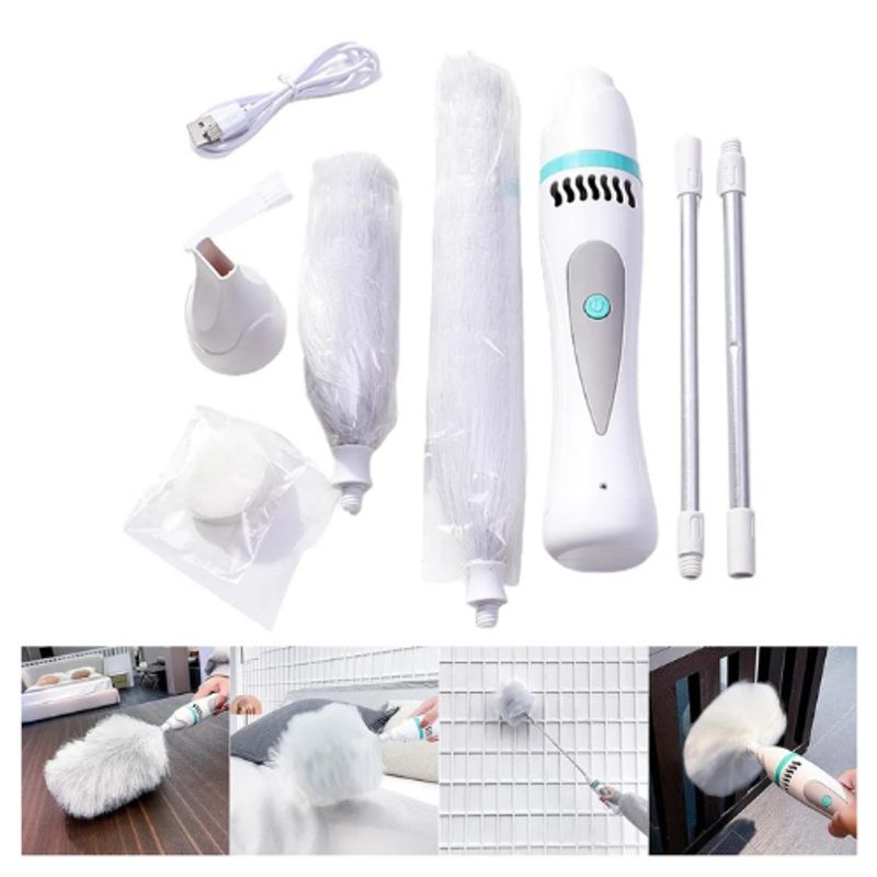 MOVI - PLUMERO ELECTRICO CON EXTENCION CON 2 PLUMEROS MEDIANOS Y 2 PEQUEÑOS
