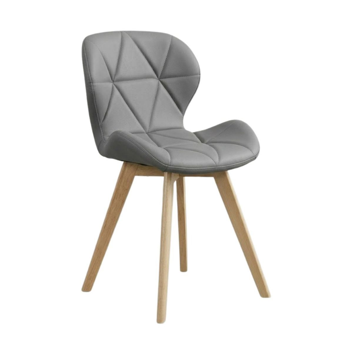 HABITA2 CHILE - Silla de comedor radar wood asiento ecocuero