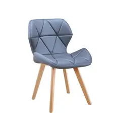 HABITA2 CHILE - Silla de comedor radar wood asiento ecocuero