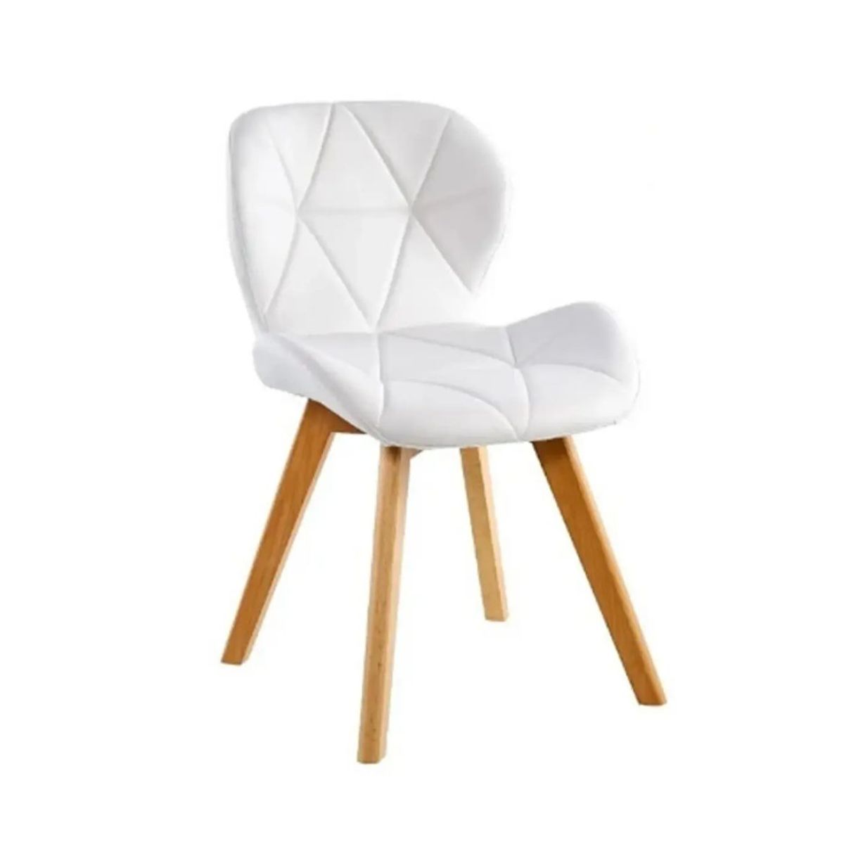 HABITA2 CHILE - Silla de comedor radar wood asiento ecocuero