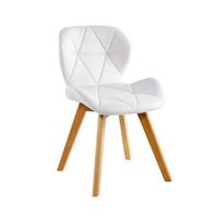 Silla de comedor radar wood asiento ecocuero