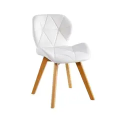 HABITA2 CHILE - Silla de comedor radar wood asiento ecocuero