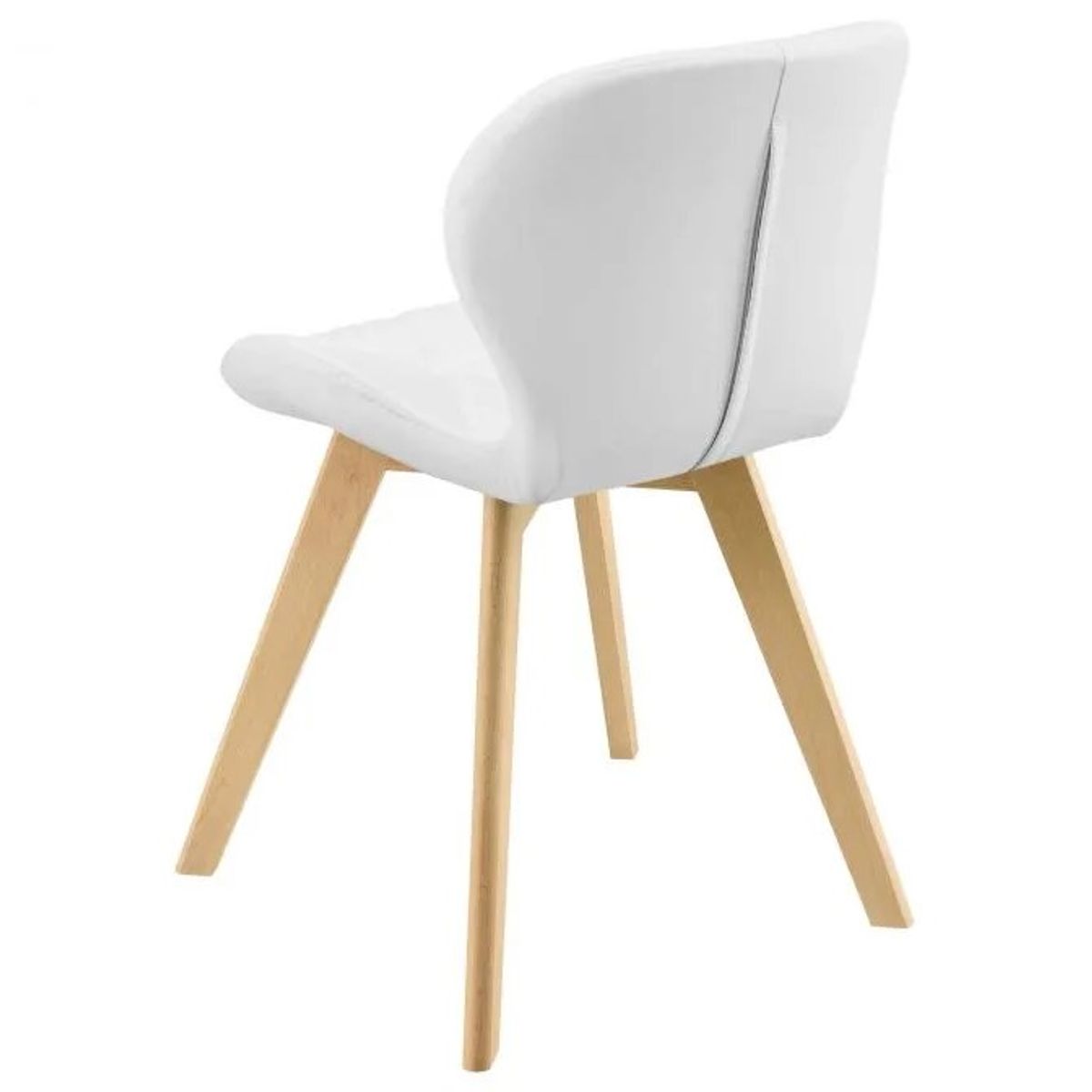 HABITA2 CHILE - Silla de comedor radar wood asiento ecocuero