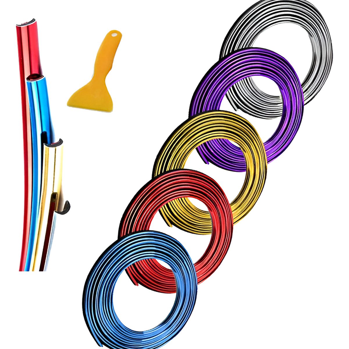 GENERICO - Cable Hilo Decorativo Tuning 5 Metros Auto Interior