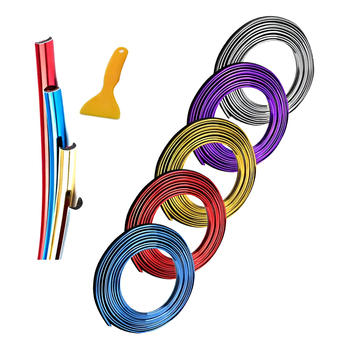 GENERICO - Cable Hilo Decorativo Tuning 5 Metros Auto Interior