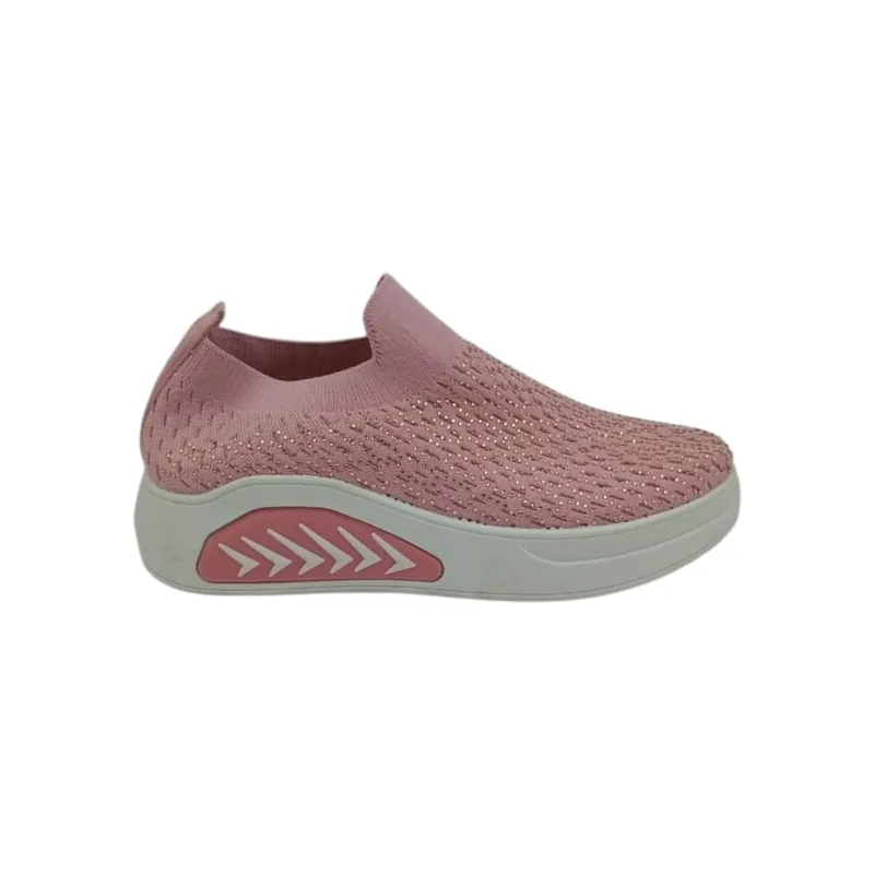 HERIEL - Zapatilla Rosa Textil Mujer