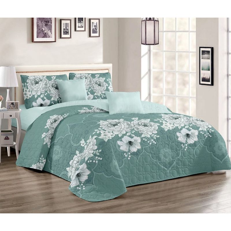 GENERICO - Quilt de Verano Super King Verde KFL247