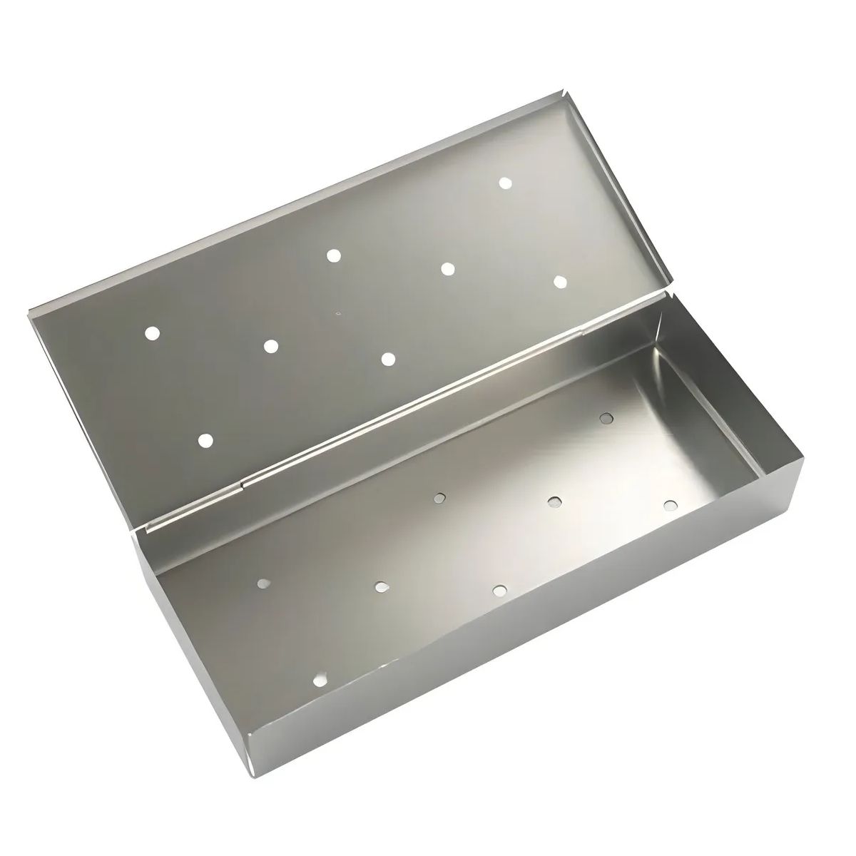 GENERICO - Kit Parrillero Caja Ahumadora + Chips De Madera