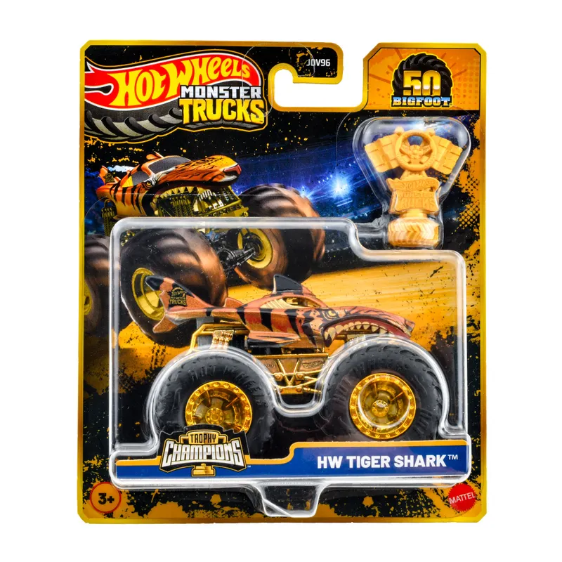 HOT WHEELS - JUGUETE HOT WHEELS Tiger Shark Monster Truck 50 años