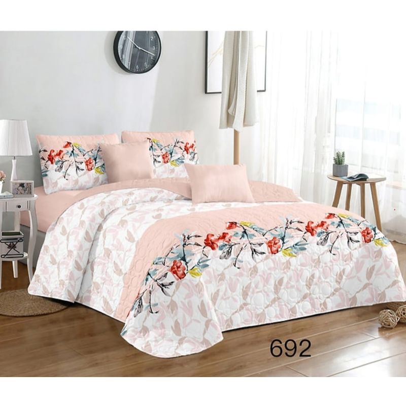 GENERICO - Quilt de Verano Super King Blanco KFL692