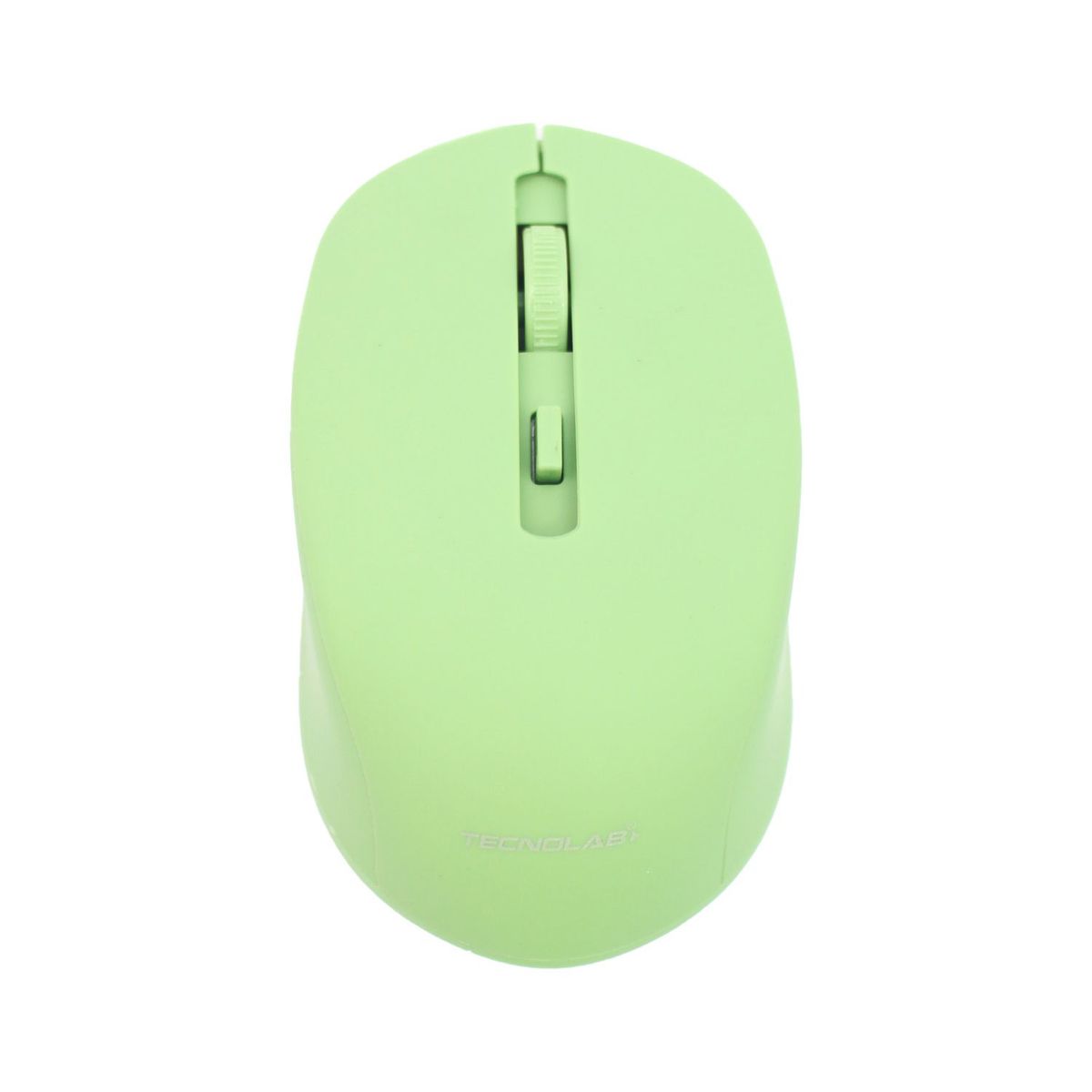TECNOLAB - Mouse Inalámbrico 24G Recargable Tipo-C Verde - PS