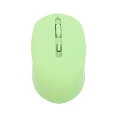 TECNOLAB - Mouse Inalámbrico 24G Recargable Tipo-C Verde - PS