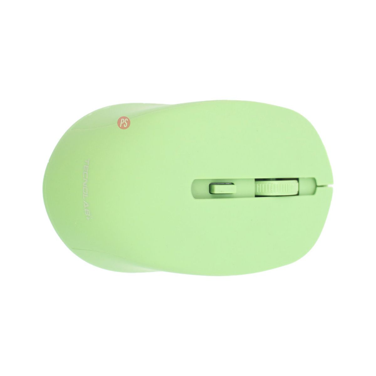 TECNOLAB - Mouse Inalámbrico 24G Recargable Tipo-C Verde - PS
